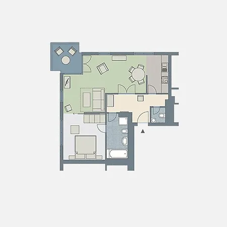 Apartmán Kaiservillen - Mit 1 Schlafzimmer Und Balkon D132 Heringsdorf (Usedom)